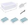 Spherical Ice Cube Tray with Lid for Ice Hockey - Makes 33 Cubes