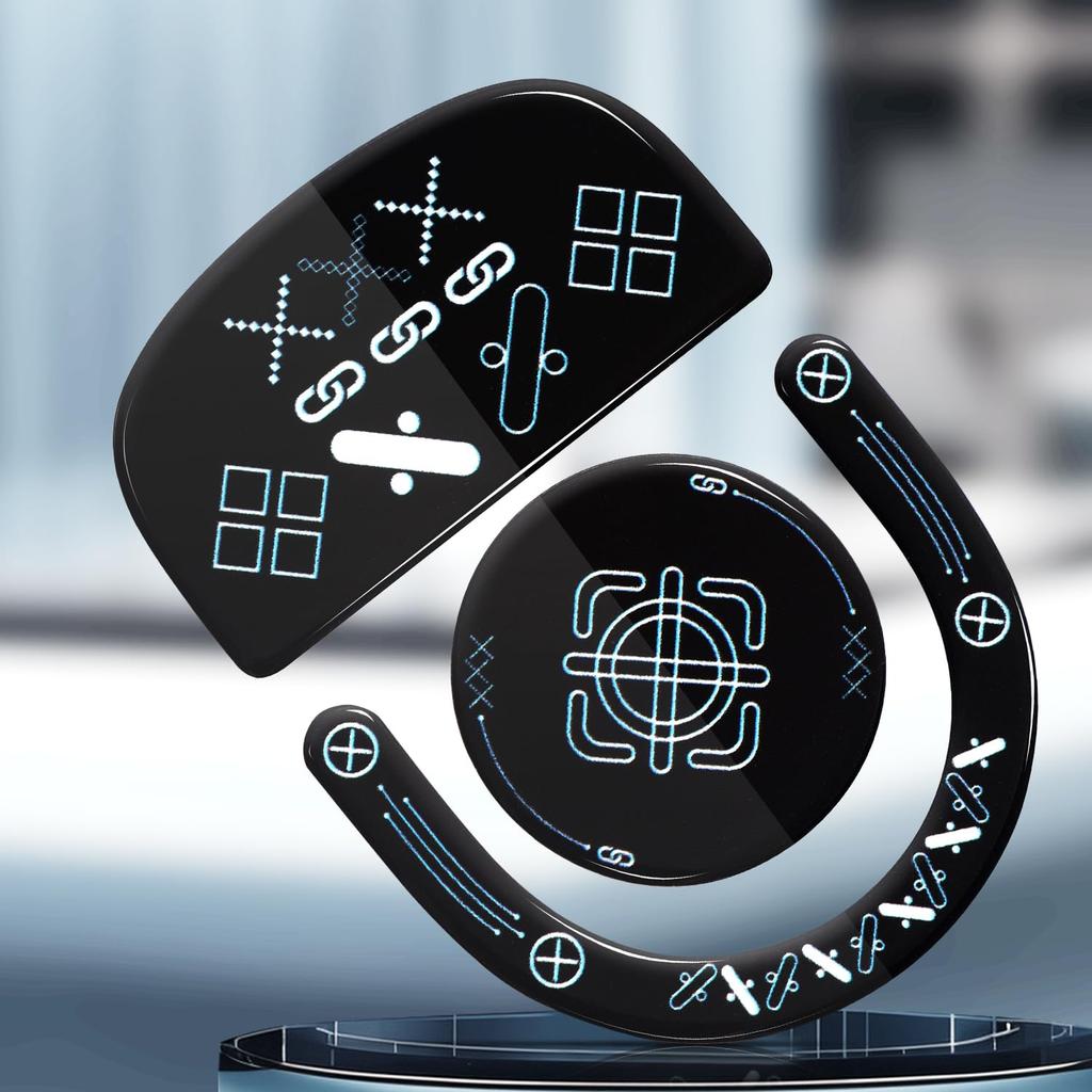 IMMOENUC Mouse Sole G PRO X SUPERLIGHT 2 Glass Mat for Wireless Mouse High Durability Low Friction (Black Color)