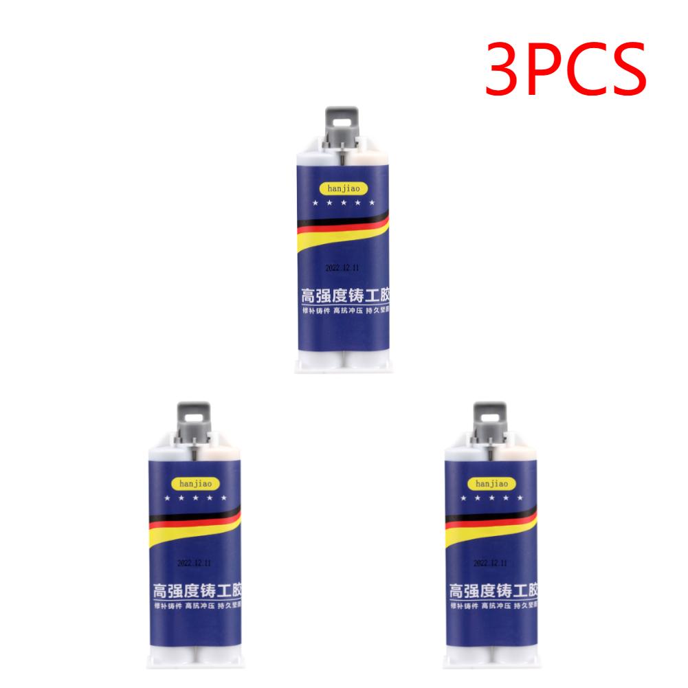 50/100g Metal Repair Glue AB Glue Strong Bond Sealant Glue Heat Resistance Metal Repair Adhesive Industrial Casting Agent