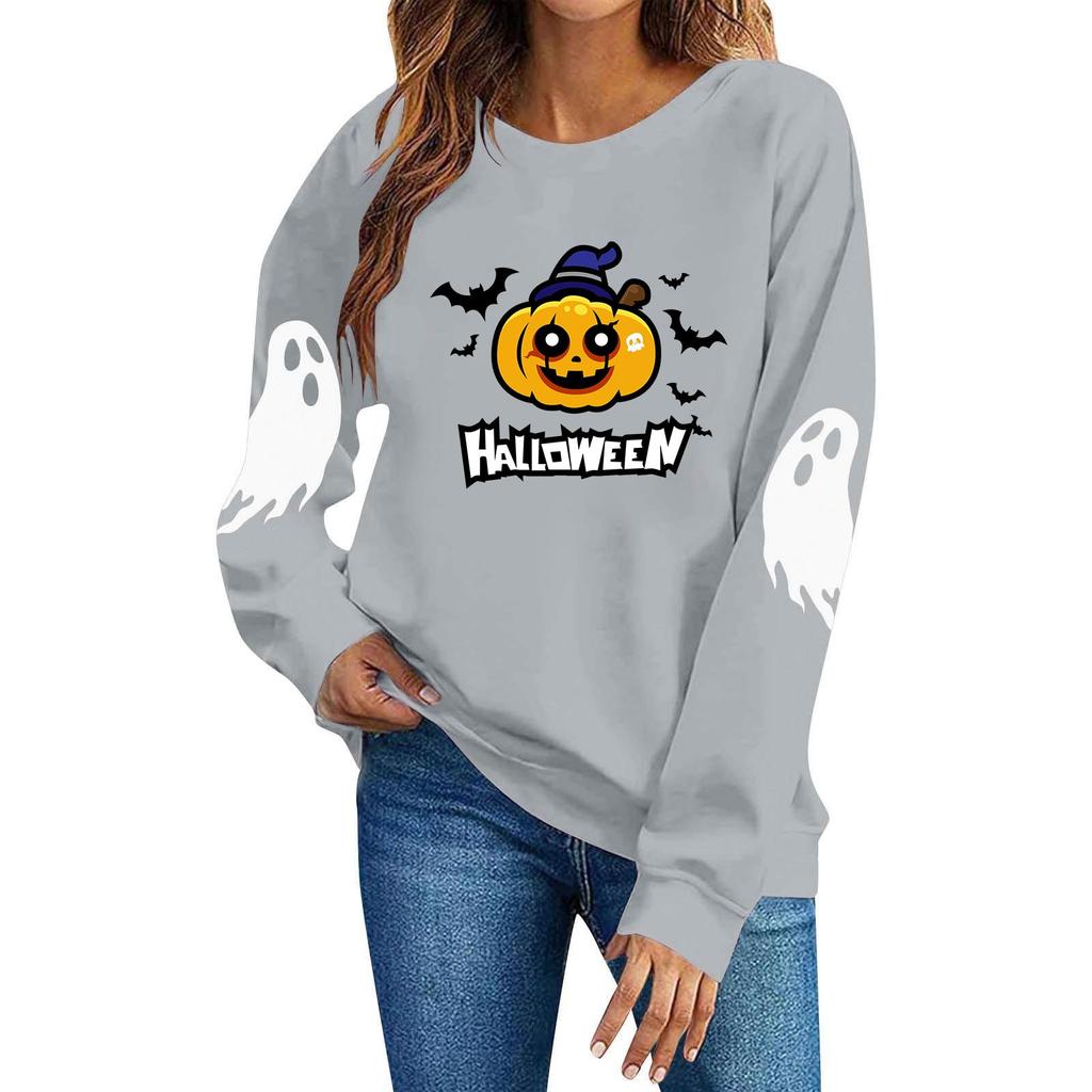 Women's Casual Halloween Hoodie Long Sleeve Pullover