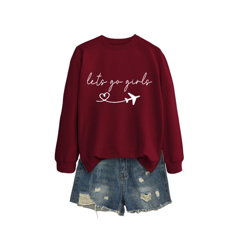 New Creative Fashion Sweatshirt Autumn Women's Sweatshirt Autumn and Winter Women's Thickened Sweatshirt Jacket Winter Large Size Sweatshirt