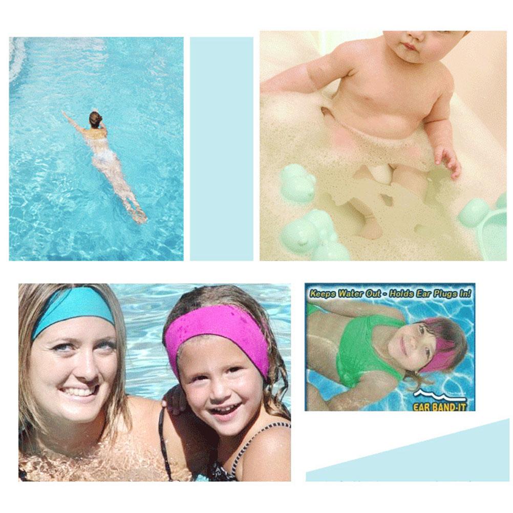 Rozciągliwa Opaska do Pływania Elastyczna Trwała Neoprenowa Ochrona Uszu Opaska do Pływania Rozmiar M Różowa