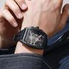 Barrel Richard Hollow Fashion Men's Watch Men's Watch Silicone Strap Watch Quartz Watch