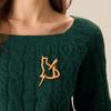 1PC Knitted Fabric Buckle Exquisite Clothing Accessories Rural Style Natural Style Sweater Buckle Elegant Wooden 10 Styles
