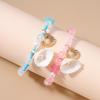 Bohemia Conch Shell Charms Bracelet for Women Girls Pearl Crystal Handmade Beaded Bracelet Summer Beach Jewelry Gifts