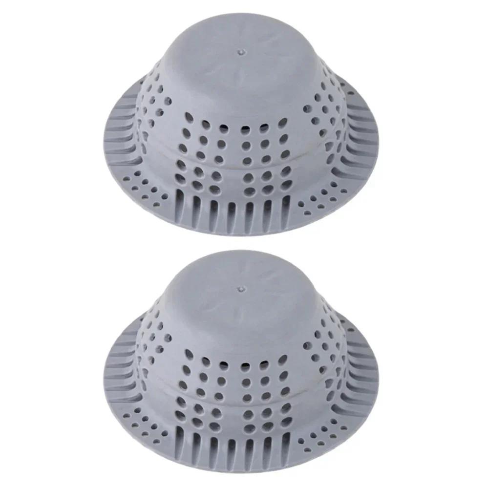 Silicone Hair Catcher Drain Protector with Collapsible Dome for Shower and Bathtub Floor Drains to Catch Hair and Debris