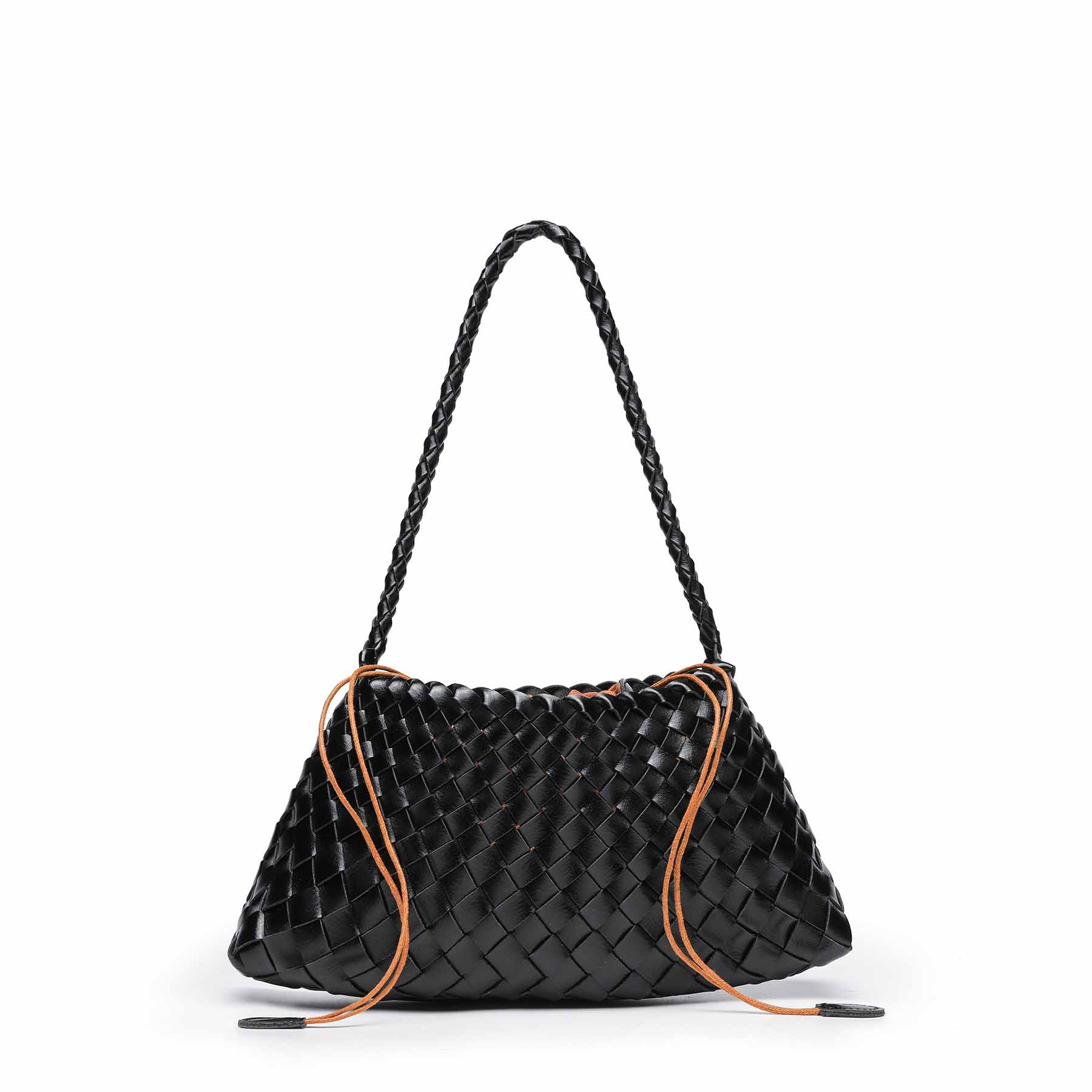 Роскошная Модная Женская Сумка Сумка-тоут Ручной вязки Модные Ретро Сумки Универсальные Сумки через плечо чёрный