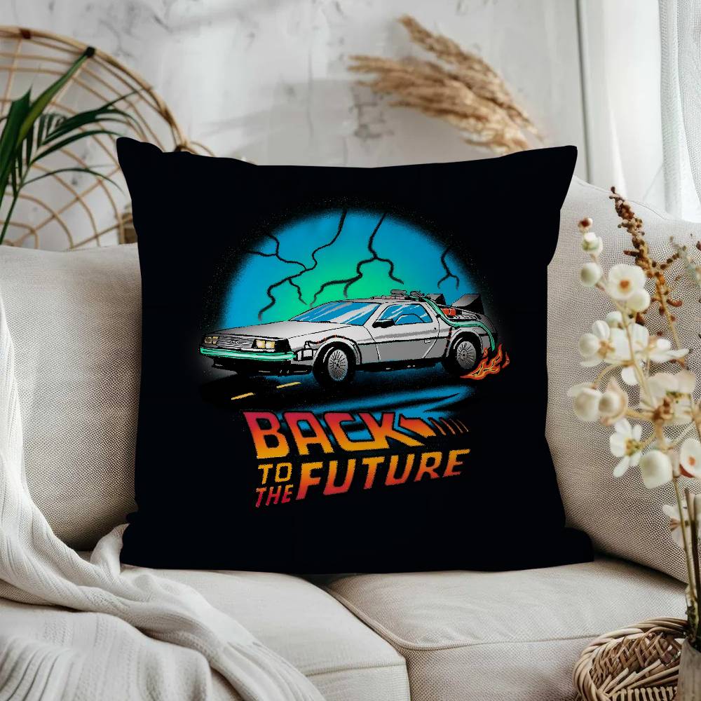 

MovieS B-Back To The Future Stitch Lucky Dragon Pillow Cover Sofa Cushion Cover Home Room Decoration Children Gift 16x16Inch