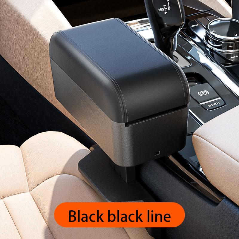 

Органайзер для подлокотника автомобильного сиденья с регулируемой по высоте центральной подушкой подлокотника и выдвижным лотком Hitam dengan jahitan hita