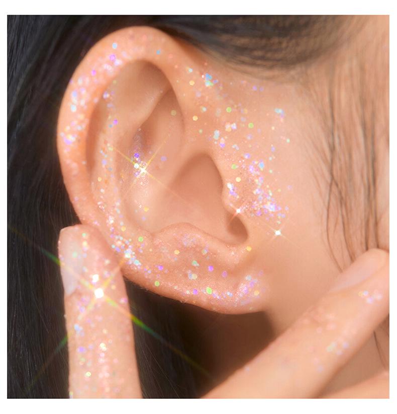 Daisy Man Nude Glitter Eyeshadow Palette: Waterproof, Four-Color Pearlescent for Beginners