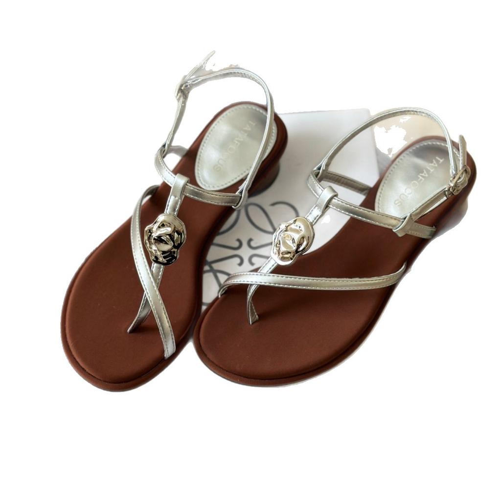 Flat bottom versatile soft bottom slippers women's 2025 new summer models women's models popular women's home wear light and not tired feet