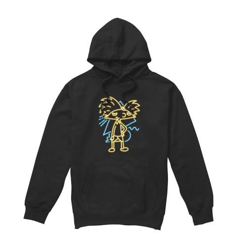 Hey Arnold! Mens Neon Hoodie