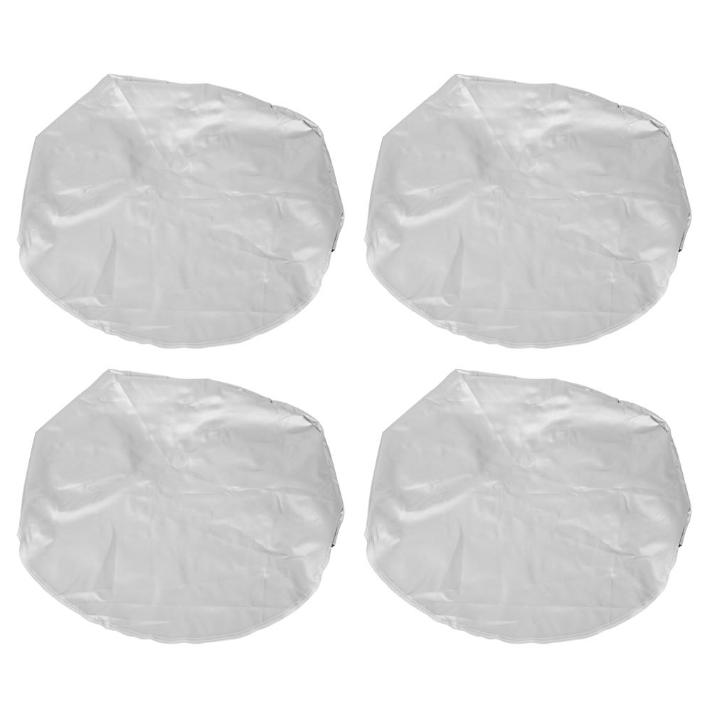 4Pcs 27"29" Wheel Tire Tyre Silver Protection Cover for Car Jeep RV SUV Truck Trailer