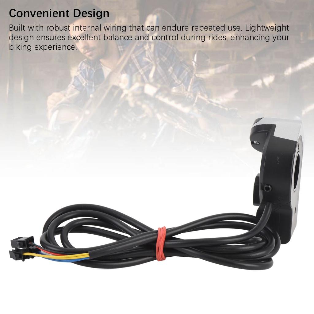 Motorcycle Horn Turn Signal Headlight Switch 4.9ft Cable Compact 3 in 1 Scooter Handlebar Control Switch