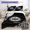 Biancheria da letto personalizzata Eintracht Frankfurt, Set piumone Copripiumone Federa Regalo di compleanno per la casa(1 * copripiumino + 2 * federa, senza nucleo)_xia
