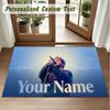 Crystal Velvet Square Rug Custom NameAlex Warren Pattern Non Slip Home Floor Decor Rug