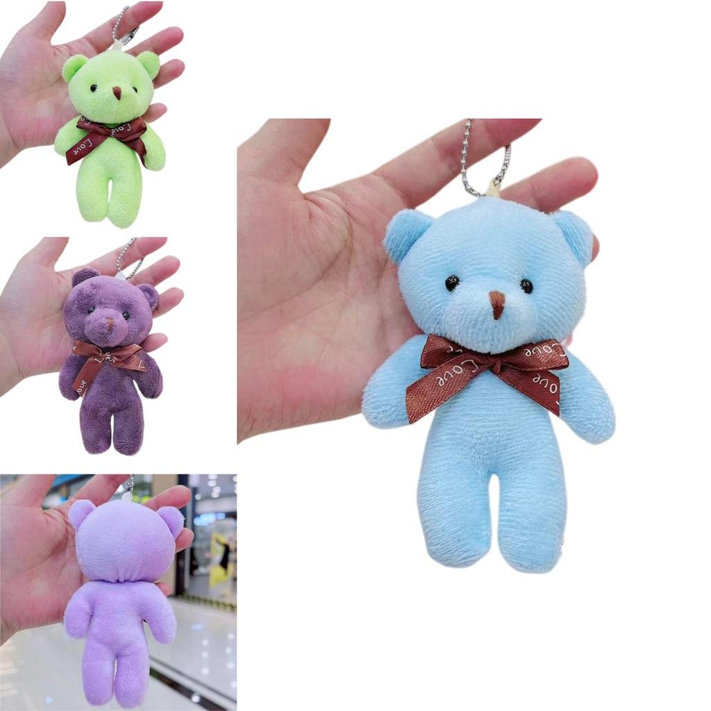 Super Soft Short Plush Teddy Bear Keyring Doll Toy