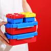 Creative Funny Building Block Splicing Bento Box for Kids - Microwave Safe Plastic Food Storage Container for School Lunch