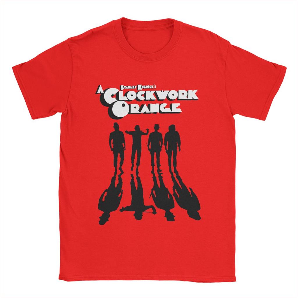 A Clockwork Orange Shadows T-Shirt for Men 100% Cotton T Shirt Walk Mechanics Stanley Kubrick Darkness Tees Plus Size Clothes