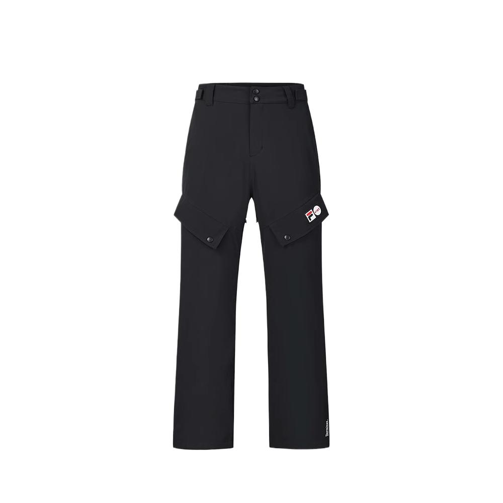 FILA Fleece Lined Comfortable Breathable Ski Pants Men bottoms Deep-Black A11M446931F-BK