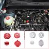 For Ford Maverick 2026 Aluminum Silver/Red Car Engine Room Oil Cap Fluid Reservoir Water Tank Cover Car Accessories