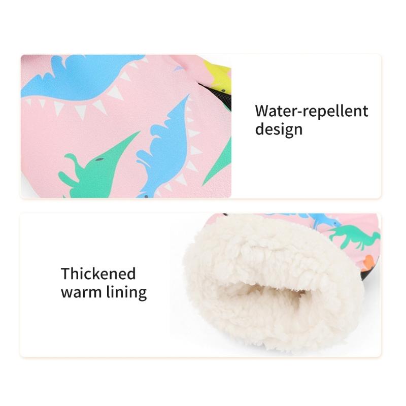 Kinderfäustlinge Winter Warm Schneehandschuhe Vollfingerhandschuhe mit Fleece-Isolierung zum Skifahren und Eislaufen