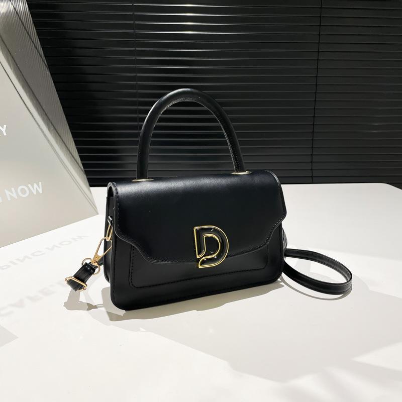 Alphabet fashion premium texture bag new retro fashion portable shoulder messenger bag