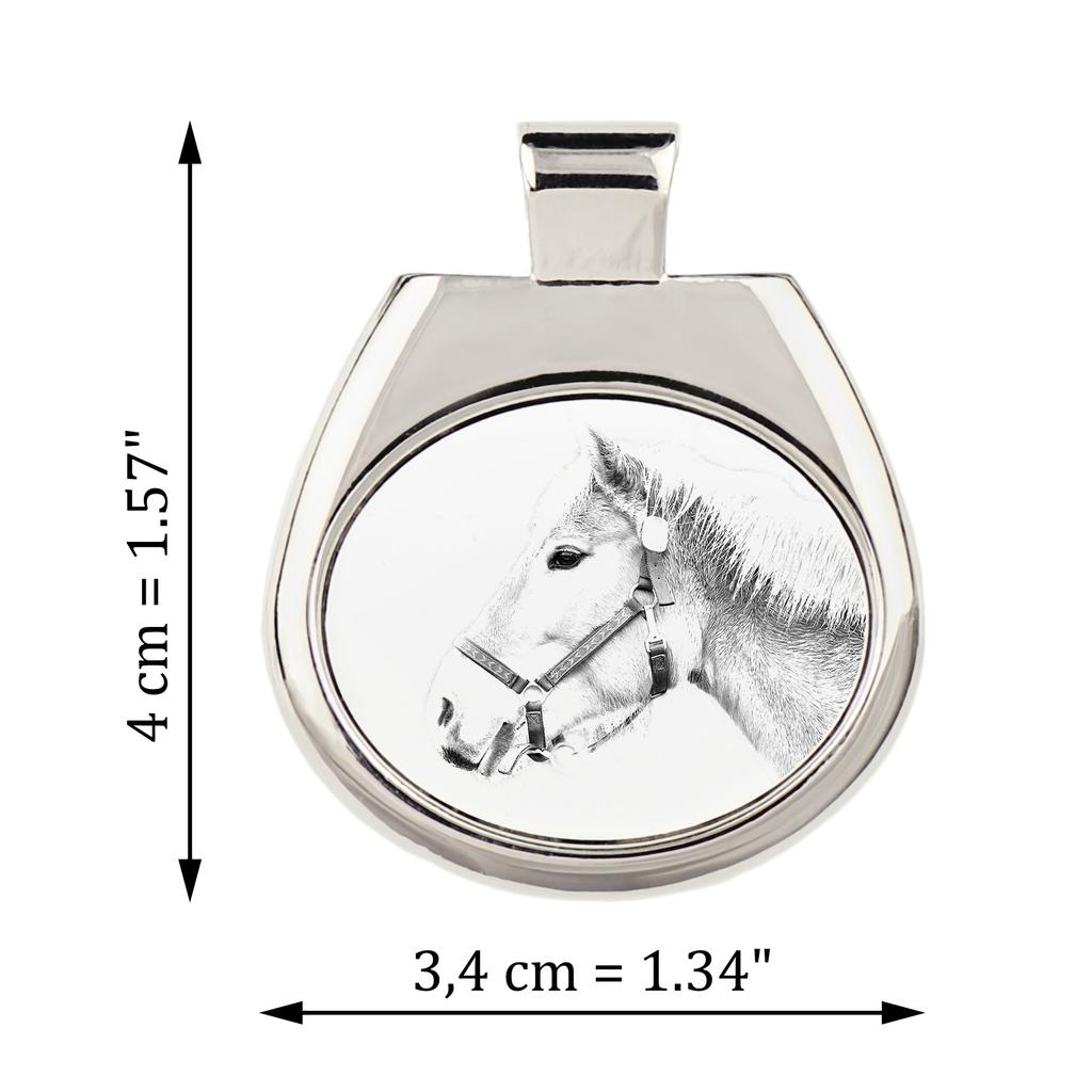 Haflinger - Naszyjnik Z Koniem, Personalizowana Zawieszka Ze Zdjęciem, Wyjątkowy Naszyjnik Dla Kobiet I Mężczyzn Marki Art-Dog
