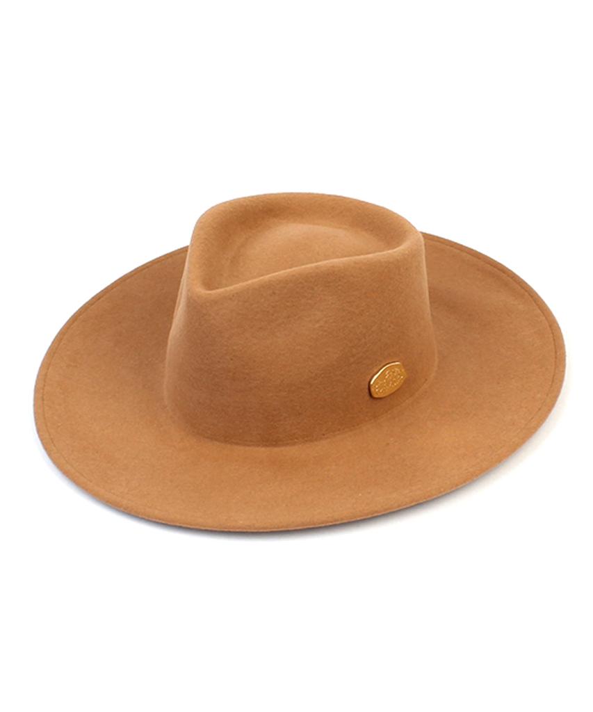 Yunibeosyeolkemiseuteuli V Beige Wool Fedora
