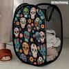 1Pcs Halloween Series 4 Pop-Up Laundry Hamper Expandable Mesh Hamper Basket for Room Bedroom Bathroom Organization Contemporary Storage