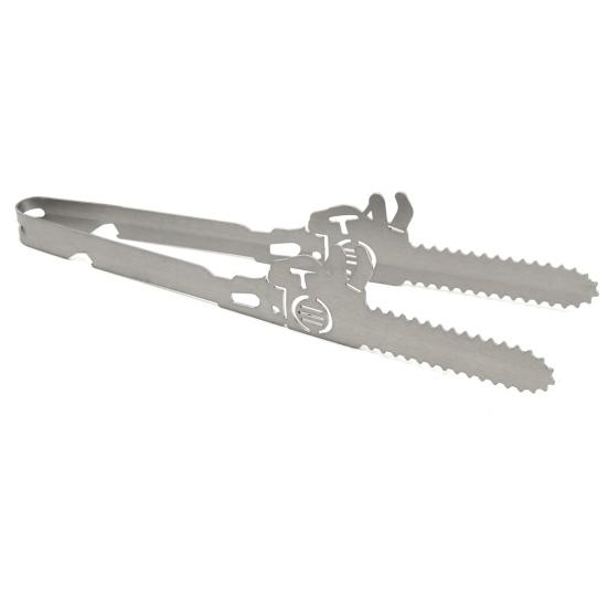 BBQ Tongs Stainless Steel Kitchen Tongs Heat Resistant Non-Slip Grip Metal Pliers for Grilling Rust-Proof Barbecue Clamps for Picnic Camping Cooking