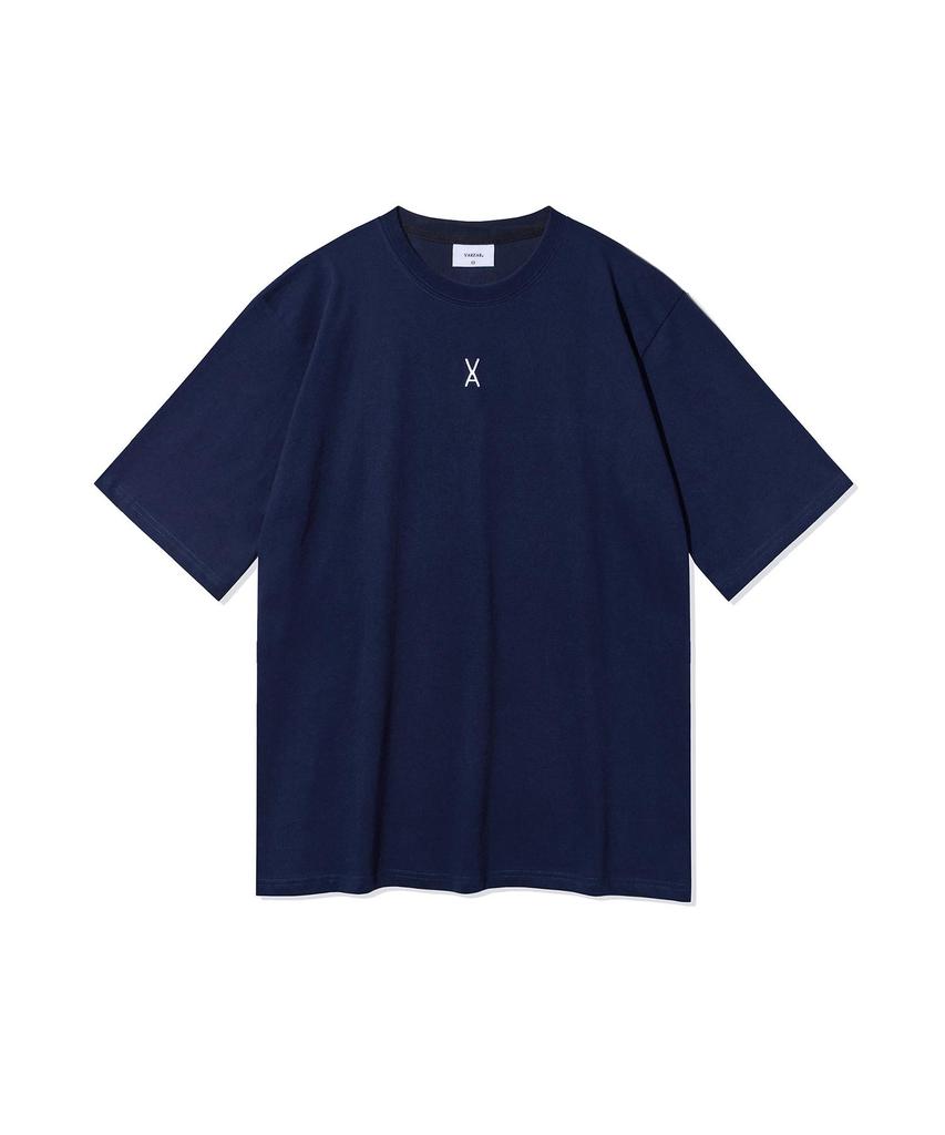 Bajal Va 3D Logo Short Sleeve T-Shirt Navy