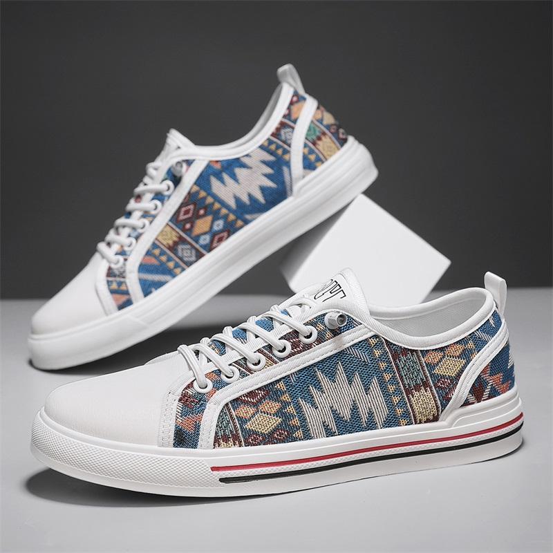 Flat Sneakers Men Roman Canvas Shoes For Men Summer Walking Sneakers Shoes Male British Style