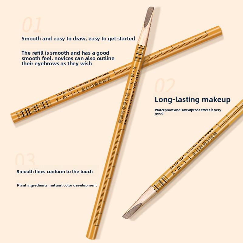 Eyebrow Tattoo positioning pencil, Wild Eyebrow line design pen, hard core, waterproof and sweat-proof, special for makeup artists