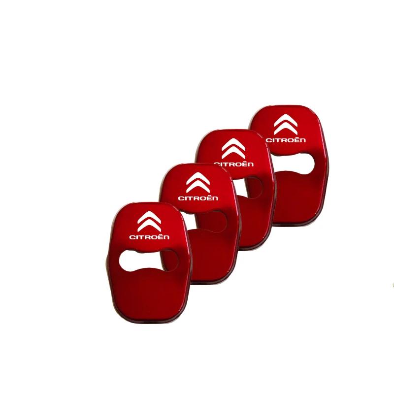 Autocollants Couvre-Serrures de Porte de Voiture pour Citroen C-Elysee C4 C5 C6 Picasso C-Quatre C3 DS3 DS4 DS5 DS6 Protection d'Emblème Décoration