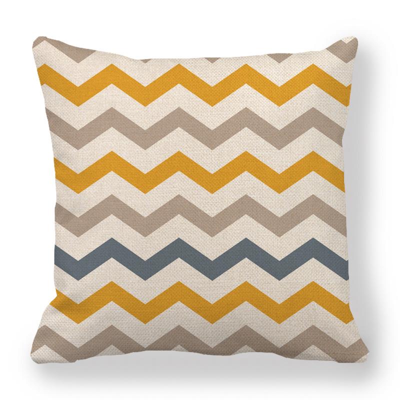Custom Geometric Abstract Symmetrical Linen Pillowcase