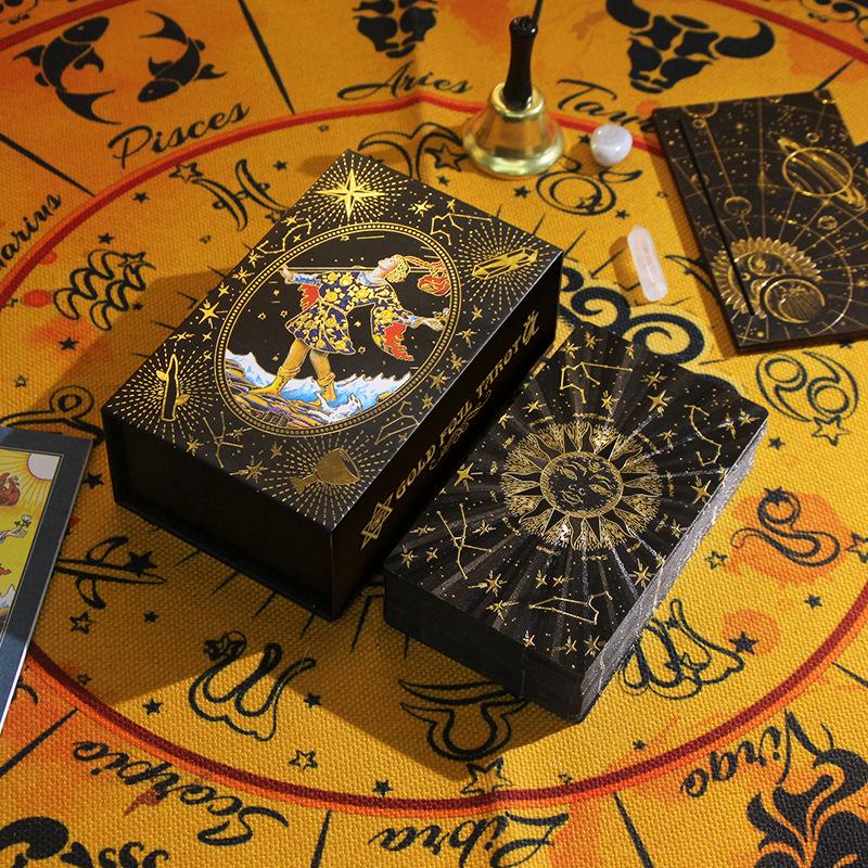 Witekin Gold Foil Tarot Cards: Complete Set for Beginners with Analysis