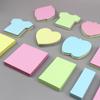 Colorful Creative Heart Sticky Notes - Reusable and Cute Stationery for Students