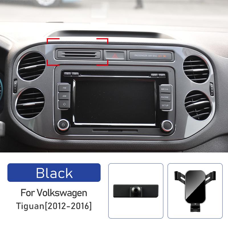 Supporto per Telefono Cellulare per Auto per Volkswagen VW Tiguan 2012 2013 2014 2015 2016 Rotazione di Grado Supporto Speciale per Navigatore GPS Staffa di Supporto