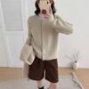 KANING Autumn Loose Fit Cable Knit Cardigan - Soft, Gentle Style