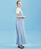 MANAVIS7 Small Floral Sleeveless Dress [Sky]
