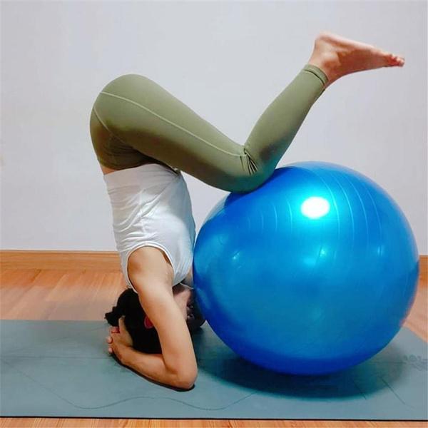 55cm Inflatable PVC Yoga Ball, Exercise Balance Balls for Fitness Gym  Exercise