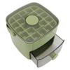 Ice Cube Tray ABS PP 48 Grids 2 Tray Easy Release Ice Cube Box with Lid Storage Bin for Freezer
