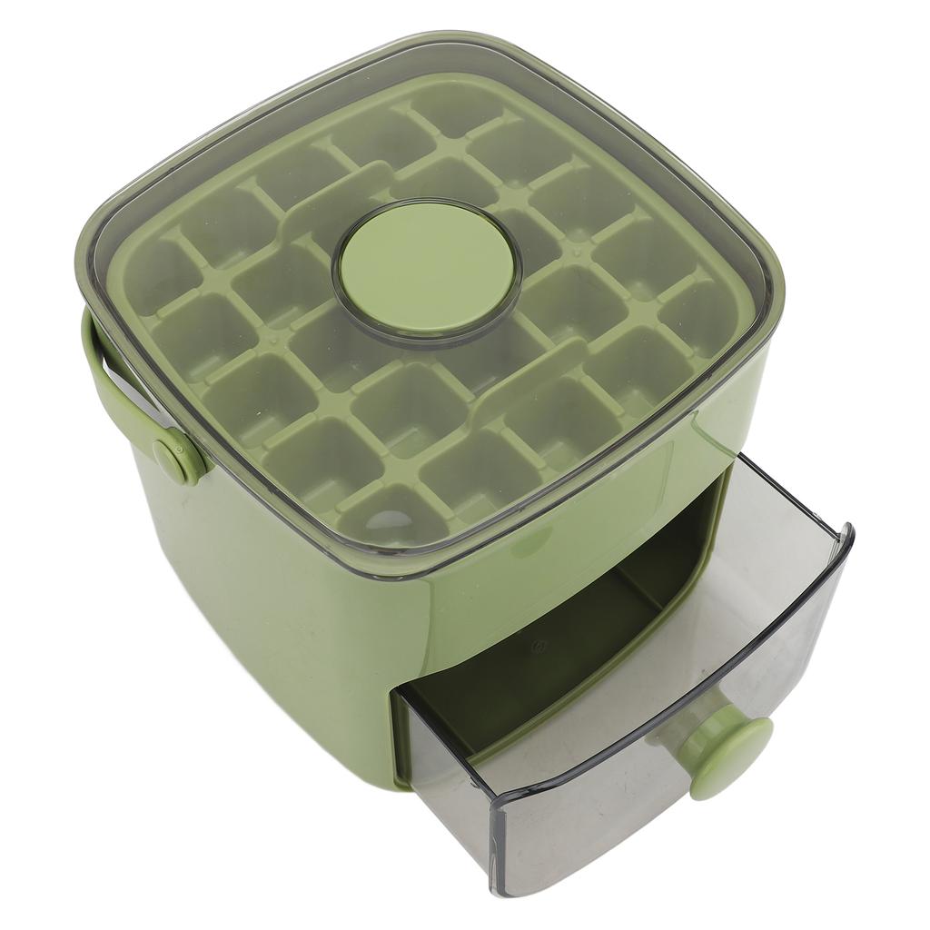 Ice Cube Tray ABS PP 48 Grids 2 Tray Easy Release Ice Cube Box with Lid Storage Bin for Freezer
