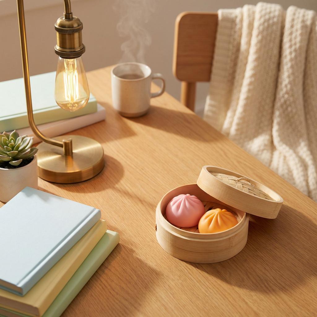 Colorful Dumpling Squishes Stress Balls Reusable Low Rebound Decompression Toys Dough Ball Unique Home Decoration Gifts