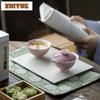100ml Hand-painted Wisteria Gaiwan Aesthetic Tea Tureen Tea Bowl With Lid Kit Tea Maker Cover Bowl Cafes Accessories Collection