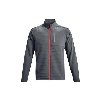 Storm Revo Jacket Solid Color Printed Letter Logo Zip Stand Collar Men Jacket Gray 1373407-012