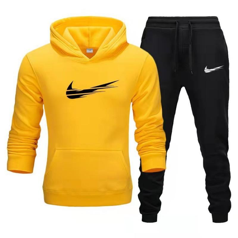 Conjunto de Sudadera Deportiva con Capucha para Hombre y Mujer Manga Larga Chándal Atuendo Atlético Casual