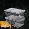 Plastic Reptile Breeding Box Bearded Dragon Lizard Container Reusable Cage Critter Keeper for Turtle Scorpion Critter
