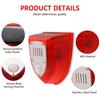 Waterproof Solar Alarm Solar-powered Portable Solar Lamps Multifunctional Animal Deterrent Security Alarm Siren